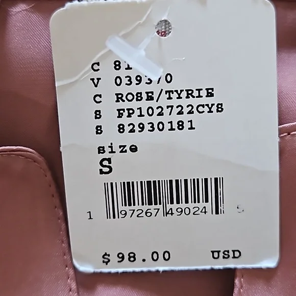 $50 Start Free people dreamy days pajama set rose color size small NWT - Picture 9 of 11